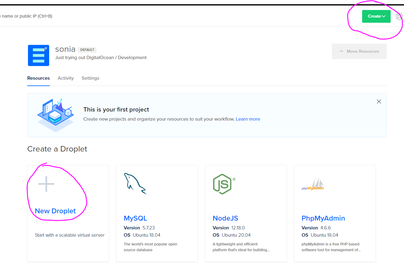 install lamp stack in digital ocean