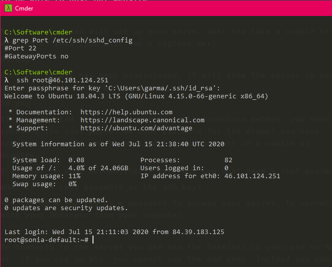 connect to vps ssh