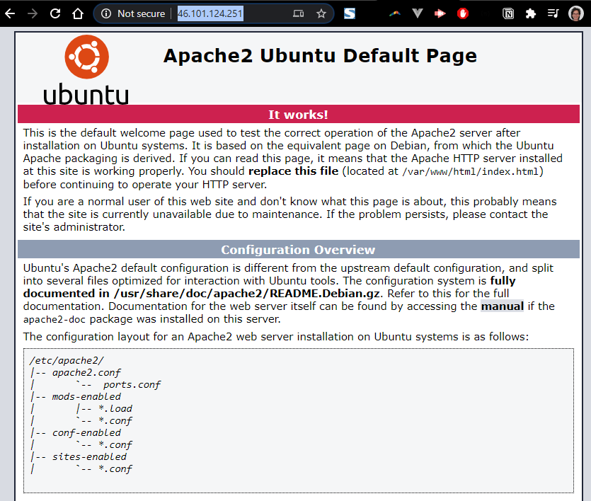 apache on lubuntu vps